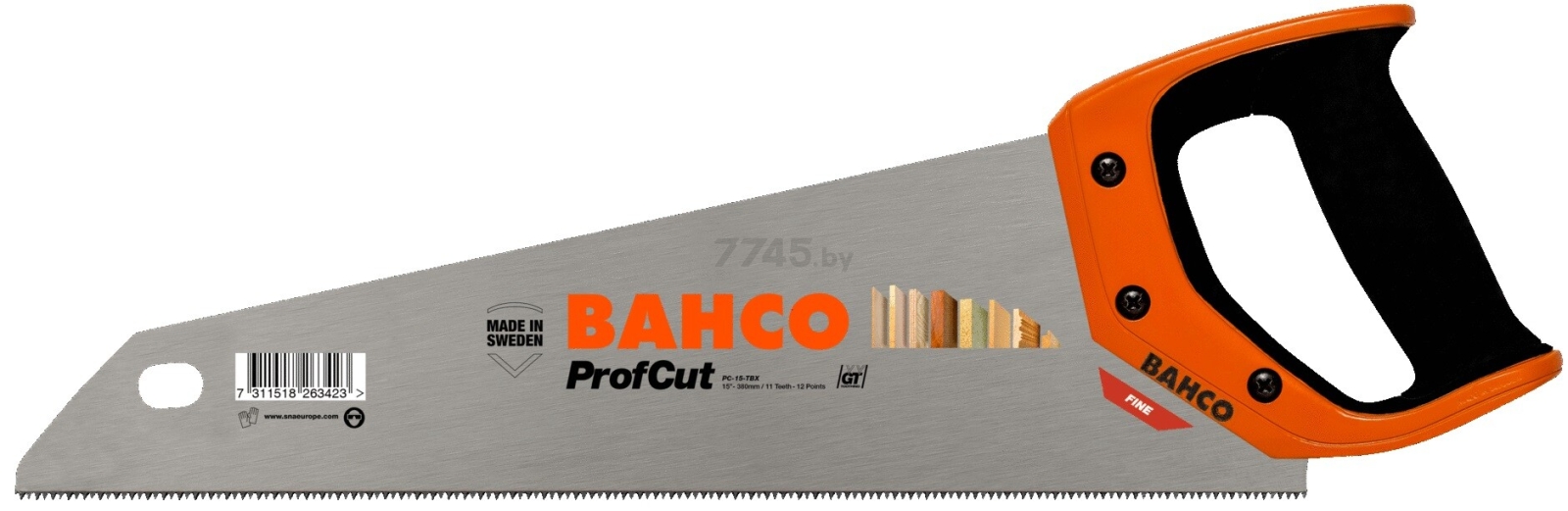 Ножовка по дереву 375 мм BAHCO (PC-15-TBX)